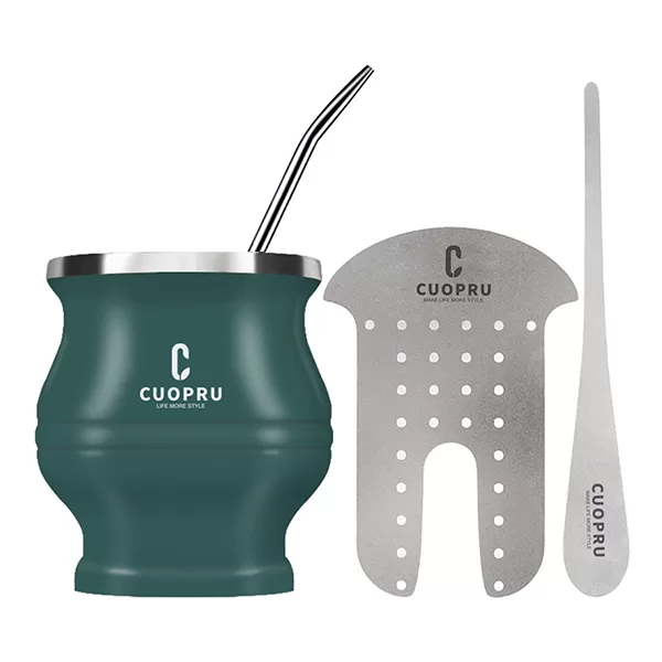 CUOPRU Yerba Mate Cup Set with Bombilla(Straw), Tea Filter - cuopru