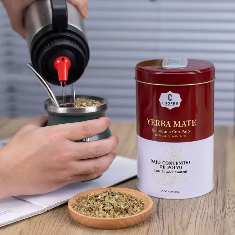 Argentina Yerba Mate Suave with Portable Storage Tea Caddy - Image 2