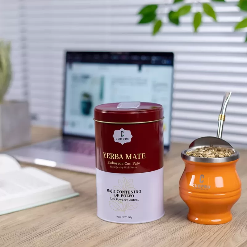 Argentina Yerba Mate Suave with Portable Storage Tea Caddy - Image 3