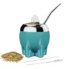 2024 New yerba mate cup set include Elephant-DunDun yerba mate gourd, tea filter, tea shaving, bombilla(straws), cleaning brush.