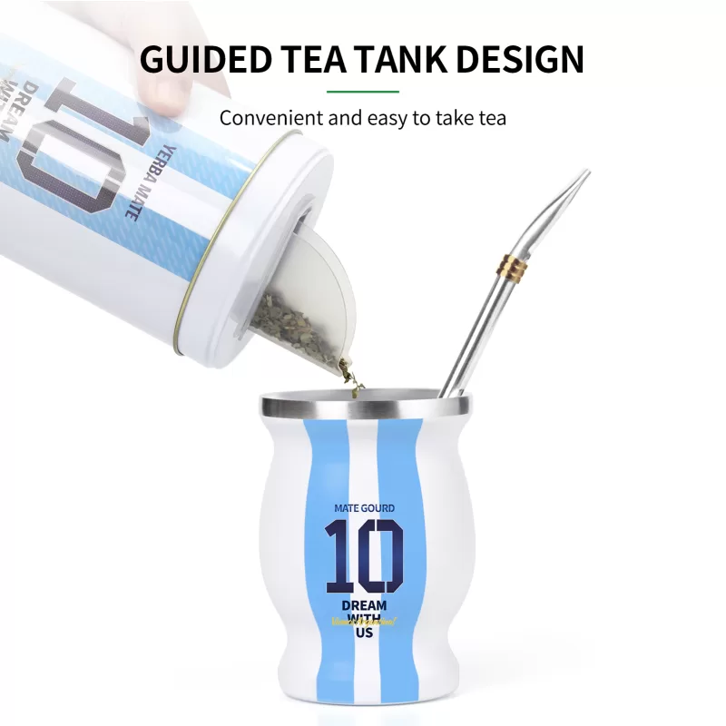 Best Gifts Yerba Mate Cup Set Argentina Captain No.10 Style - Image 7