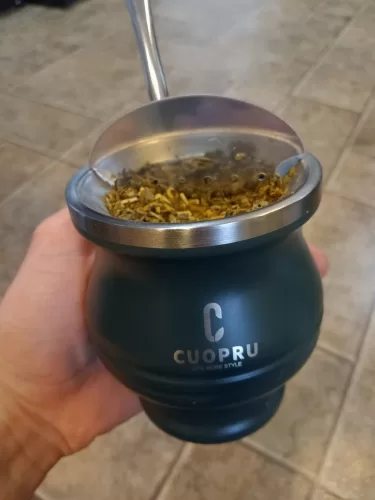 CUOPRU Yerba Mate Cup Set with Bombilla(Straw), Tea Filter photo review