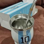 Yerba Mate Cup Argentina Number 10 with Bombilla Tea Gourd Set photo review