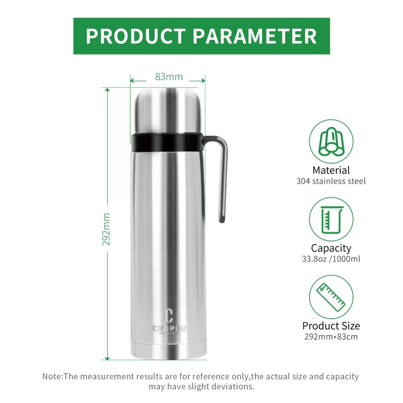 Mate Thermos, 32oz Stainless Steel Vacuum Insulated Bottle - Image 3